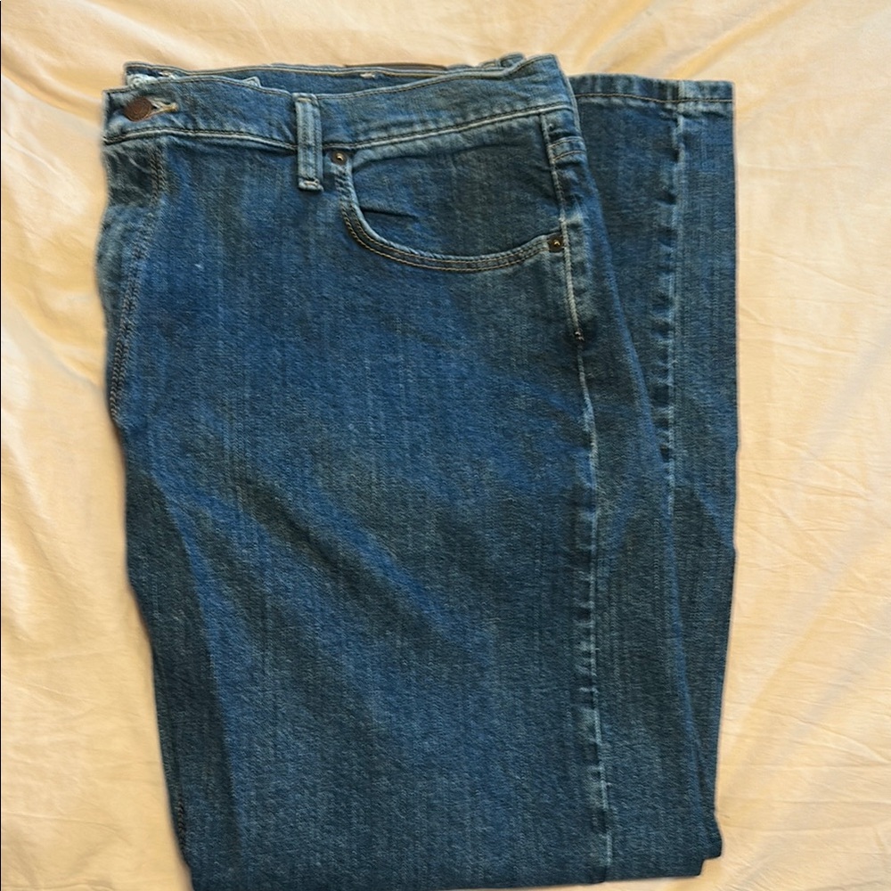 Wrangler Blue Straight Jeans Classic Denim
